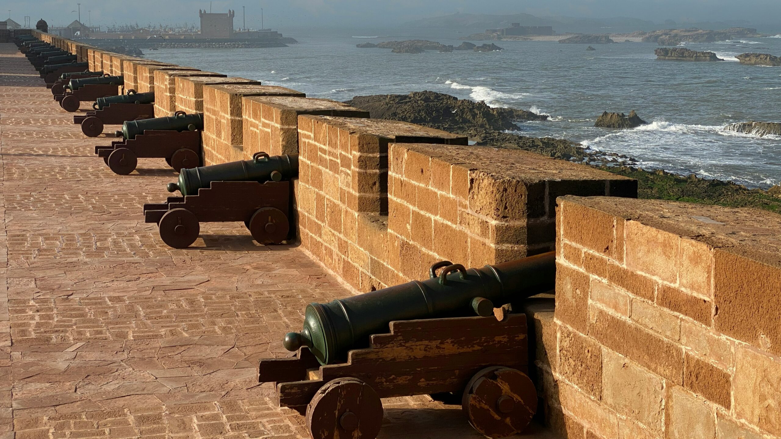 Essaouira Medina overlooking the Atlantic Ocean in Morocco