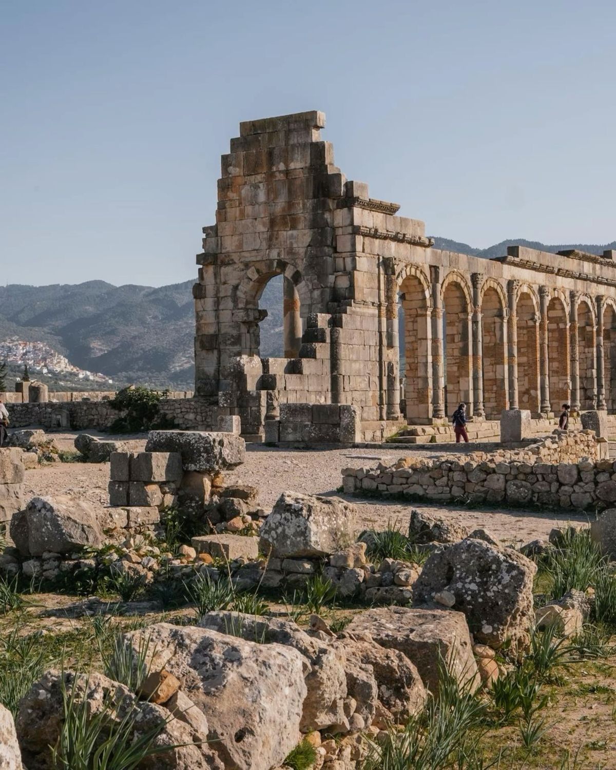 Ancient Roman ruins of Volubilis in Morocco