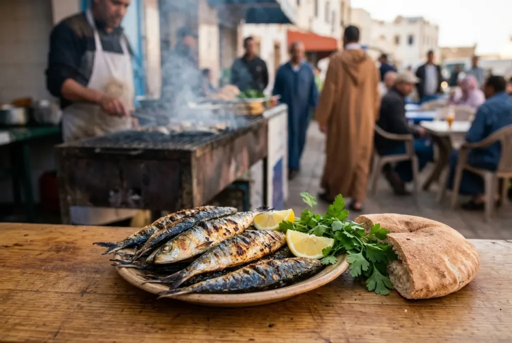 Grilled Sardines and Street Seafood