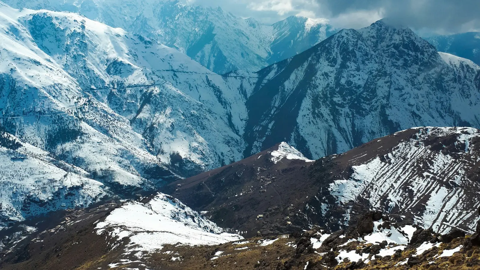 Atlas Mountains in Morocco with traditional Berber villages and scenic valleys